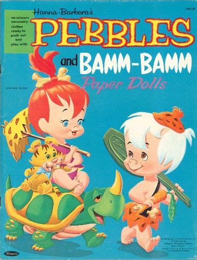 Pebbles And Bamm Bamm Paper Dolls Vintage Paper Dolls Dolls