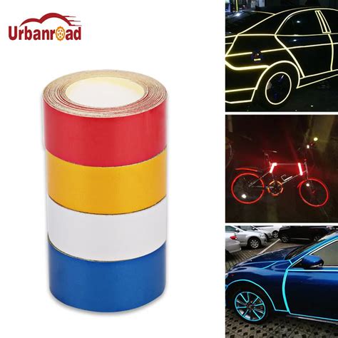 2pcs 5m2cm Reflective Car Tape Styling Truck Reflective Tape Stickers