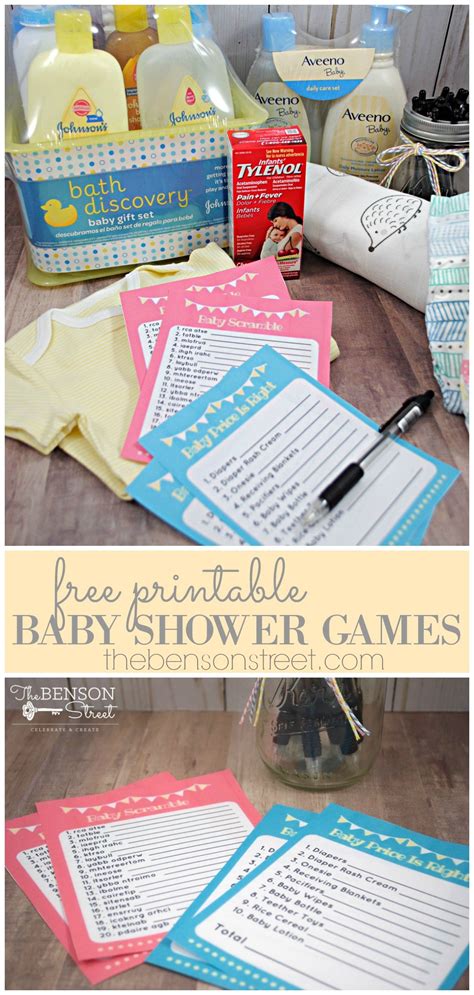 You can view an even larger, printable, version of this popular baby shower candy bar game by right clicking the baby shower looking for the answer key? Free Printable Baby Shower Games - The Benson Street
