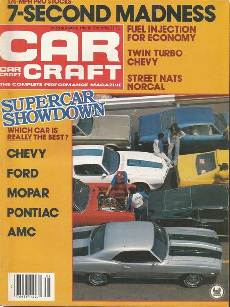 Car Craft 1981 Sept Musclecar Shootout Pro Stock 1980 1989 Jims