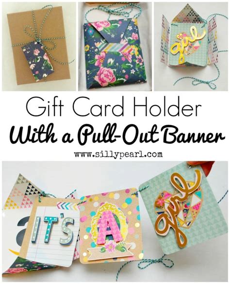 Open the paper back up and then fold each side into the middle. Gift Card Holder with Pull Out Banner | Yesterday On Tuesday