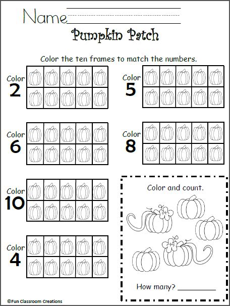 Free 10 Frames Math Worksheet - Kindergarten - Made By Teachers