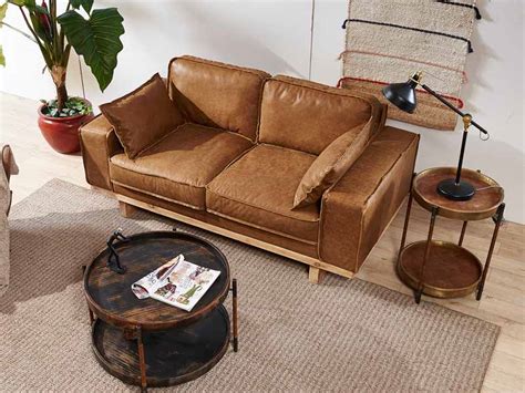 Vintage Tan Antique Leather Sofa Vintage Antique Leather Sofa Vintage