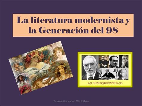 Imagen Del Modernismo Y La Generación Del 98 Generación Del 98
