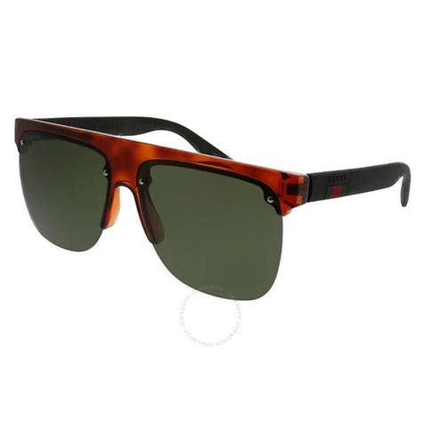 gucci green rectangular men s sunglasses gg0171s 003 60 889652088464 sunglasses jomashop