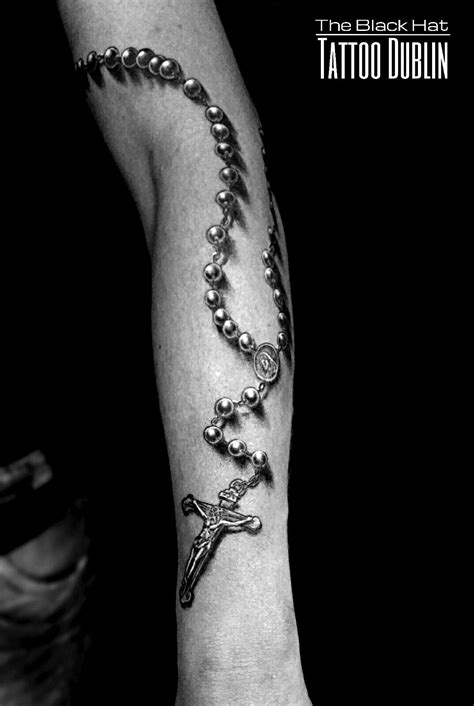 A Rosary Tattoo It Looks Real Amazing Realistic Work Done There