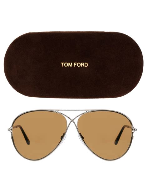 Tom Ford Aviator Sunglasses In Metallic For Men Lyst