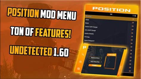 Position Mod Menu Money Drops And Much More Features After Patch 1