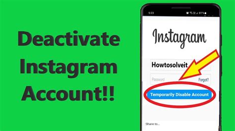 How To Deactivate Instagram Account Temporarily Disable Your Instagram