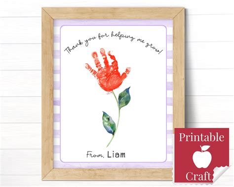 Teacher Appreciation Cards Teacher Gifts Handprint Craft Preschool