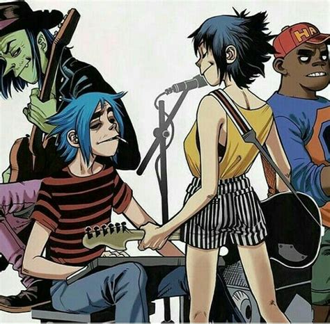 Gorillaz 2 D Noodle Russell And Ace Russel Gorillaz Gorillaz