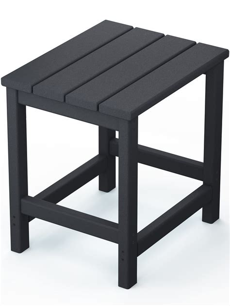 Outdoor Small Side Table All Weather HDPE Plastic Outdoor Furniture Kingyes