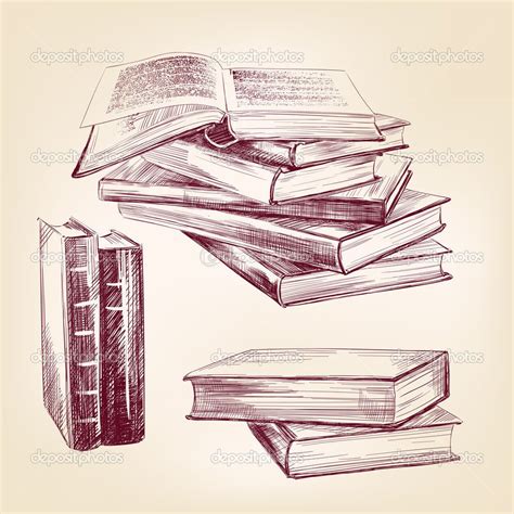 Stack Of Books Pencil Drawing Donovan Munson