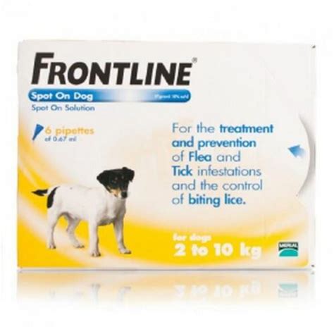 Frontline Spot On Flea And Tick Treatment For Small Dogs 2 10 Kg 6