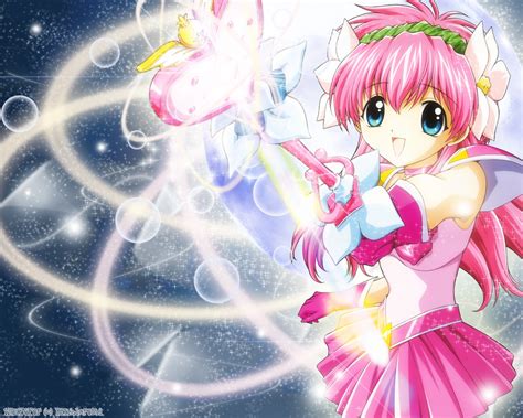 Wallpaper Illustration Anime Staff Galaxy Angel Girl Smile