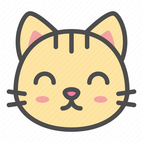 Cat Cute Face Kitten Pet Smile Icon Download On Iconfinder