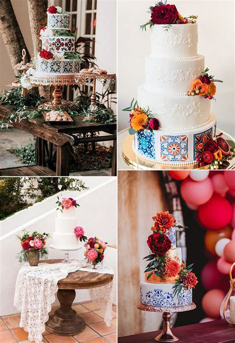 Bright And Colorful Mexican Themed Wedding Cakes Mexican Themed