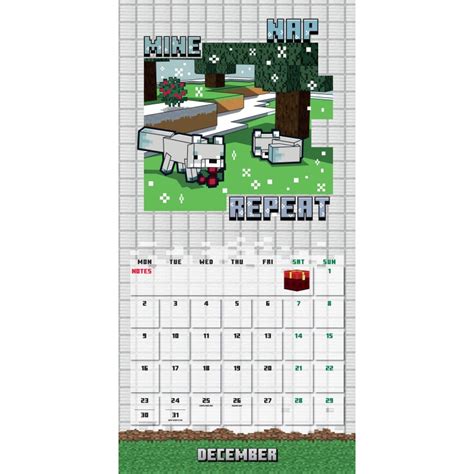 Calendario De Pared 2024 Minecraft Danilo