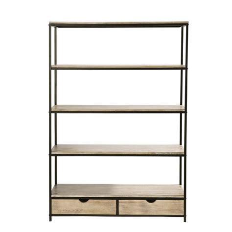 Etagère / rangement amadeus étagère 3 casiers en métal et sapin style industriel. Étagère indus en sapin massif et métal Long Island ...