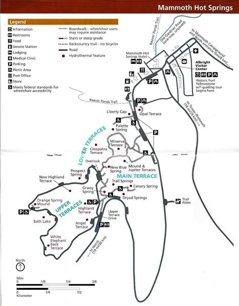 Mammoth Hot Springs Trail Map Hot Sex Picture