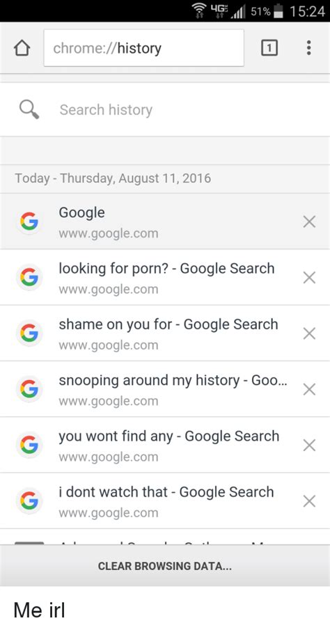 4g 51 1524 Chrome History A Search History Today Thursday