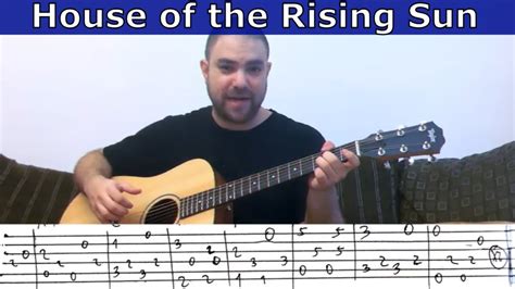 Fingerstyle Tutorial House Of The Rising Sun W TAB Guitar Lesson YouTube