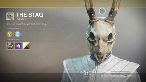 Destiny 2 Curse Of Osiris Exotic The Stag Warlock Helmet