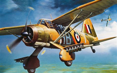 Westland Lysander Aircraft Art Aviation Art Airplane Art