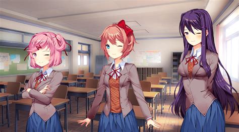 The Winking Characters Pack For Free Ddlc
