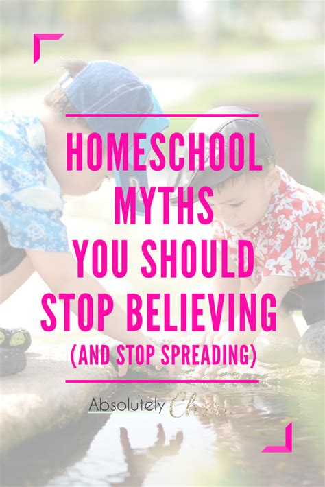 Homeschool Myths You Should Stop Believing Homeschool Preschool