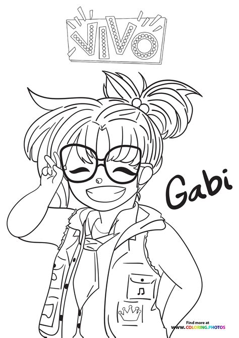 Gaby Gaby Coloring Page