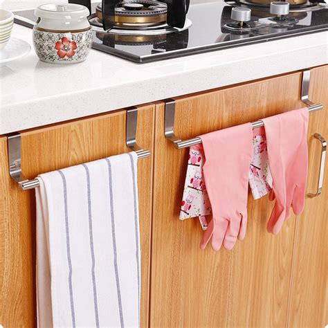 Under cabinet cutting board towel storage rack multifunctional kitchen hook. Large Kitchen Towel Rack Hanging Holder Cupboard Cabinet ...