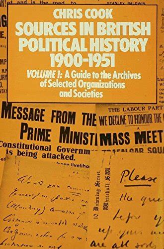 『sources In British Political History 19001951 Volume I A 読書メーター