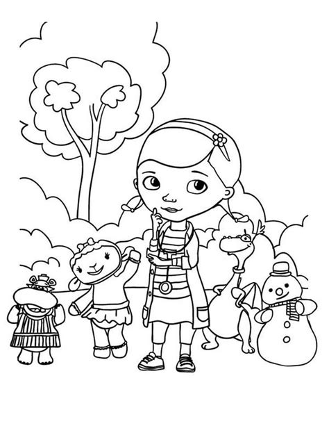 Doc mcstuffins coloring pages online. Free Doc Mcstuffins Coloring Pages For Kids | Warna