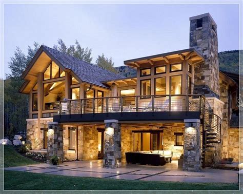 Stunning Modern Stone Exterior Home Design Stone