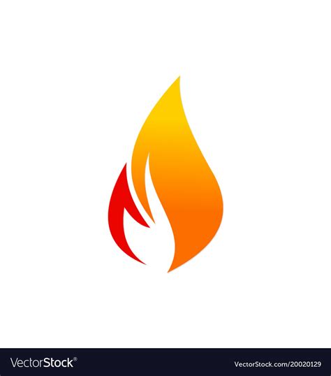 Fire flame logo Royalty Free Vector Image - VectorStock