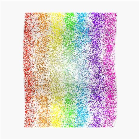 Spatter Rainbow Poster By Essjlay Redbubble