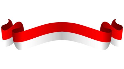 Merah Putih Vector Png Images Pita Bendera Merah Putih Or Indonesian