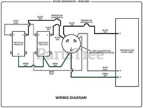 Ryobi Ry 9c3501 090930281 Ryobi Digital Inverter Generator Wiring