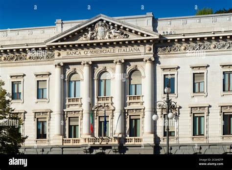 Palace Of The Banca Commerciale Italiana High Resolution Stock