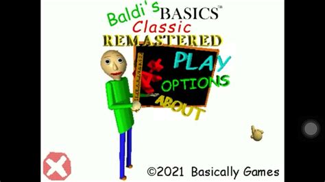Baldis Basics Classic Remastered Menu Uptade New Youtube