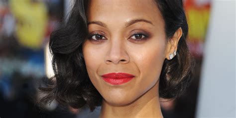 Zoe Saldana Knows How To Nail The Perfect Red Lip Huffpost