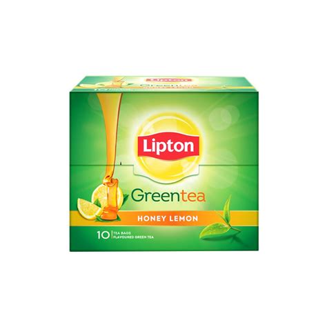 Lipton Honey Lemon Green Tea Bags 10 Pieces Grocery