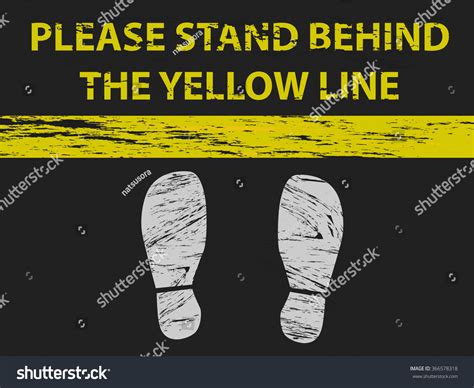 391 Stand Behind The Yellow Line 이미지 스톡 사진 및 벡터 Shutterstock