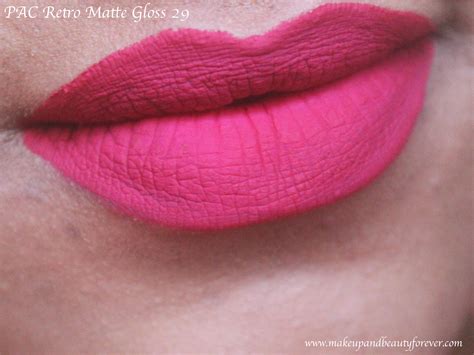 Pac Retro Matte Gloss 29 Review Swatches Bright Pink Lipstick Mbf Blog