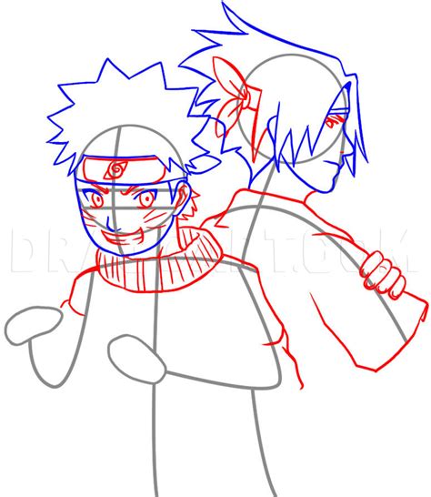 How To Draw Naruto And Sasuke Step By Step Drawing Guide By Dawn