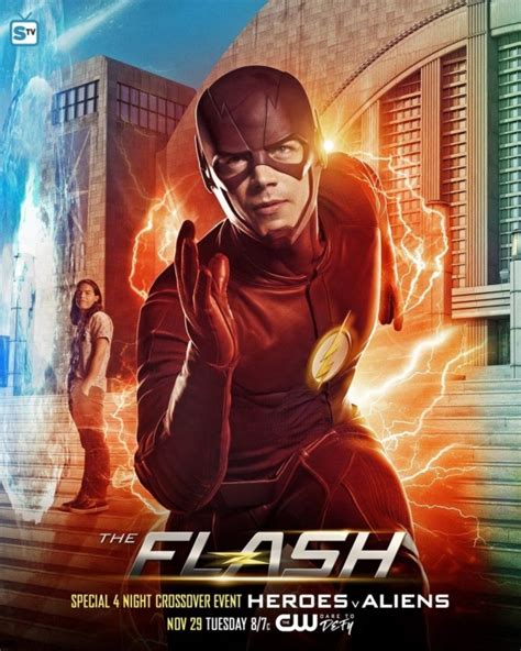 arrow flash supergirl and legends crossover posters assemble team scifinow the world s