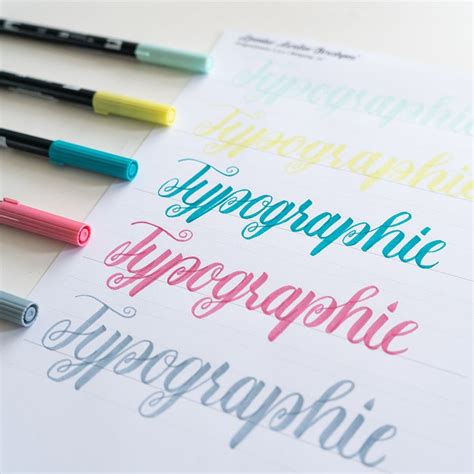 Schön schreiben lernen durch hand lettering anleitung keine frage: Ein paar kleine Typografie-Übungen (beim Handlettering ...