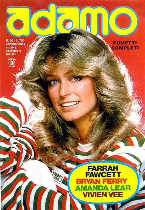 Farrah Smiles On The Cover Of Adamo Magazine 1976 Farrah Fawcett