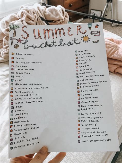 𝐟𝐚𝐢𝐭𝐡𝐞𝐦𝐦𝐚𝐥𝐢𝐞 🦋 Summer Bucket Summer Fun List Summer Bucket Lists
